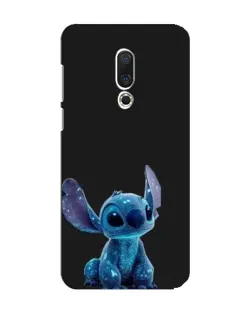 Чехол для Meizu 15 с картинкой «Стич на черном»