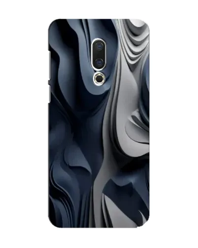 Чохол для Meizu 15 з картинкою «Об'ємні сині складки»