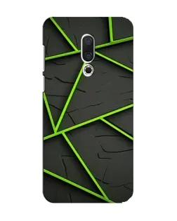 Чохол для Meizu 15 з картинкою «Зелені геометричні лінії» Чохол для Meizu 15 з картинкою «Зелені геометричні лінії»