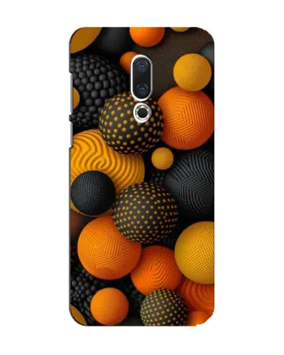 Чохол для Meizu 15 з картинкою «Об'ємні помаранчеві сфери»