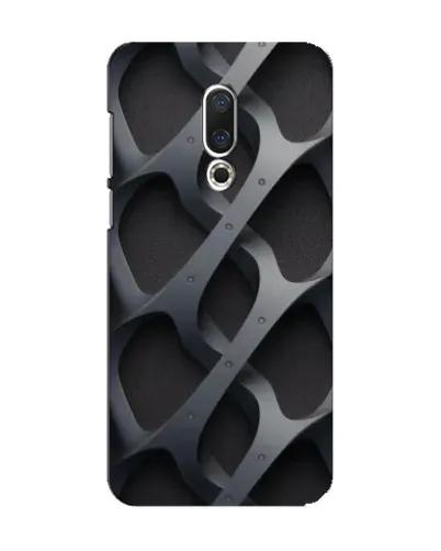 Чохол для Meizu 15 з картинкою «Об'ємне сіре плетіння»