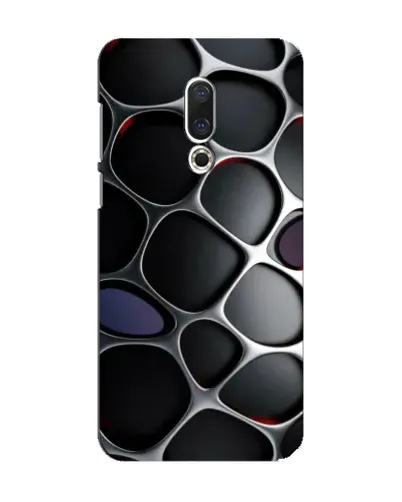 Чохол для Meizu 15 з картинкою «Об'ємна темна решітка»