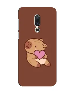 Чехол для Meizu 15 с картинкой «Капибара с сердцем»