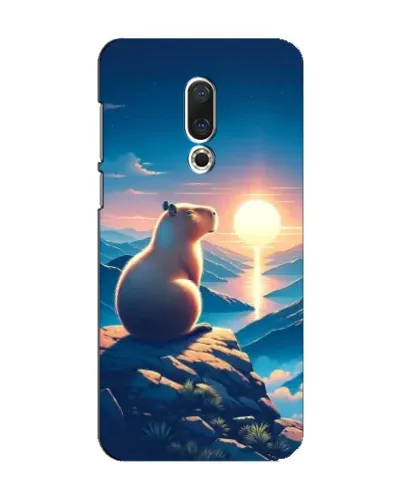Чехол для Meizu 15 с картинкой «Закат солнца с капибарой» Чехол для Meizu 15 с картинкой «Закат солнца с капибарой»