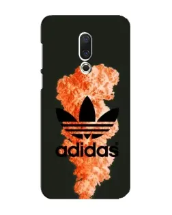 Чехол для Meizu 16 Plus с картинкой «Оранжевый дым Adidas»