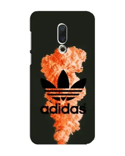 Чехол для Meizu 16 Plus с картинкой «Оранжевый дым Adidas»