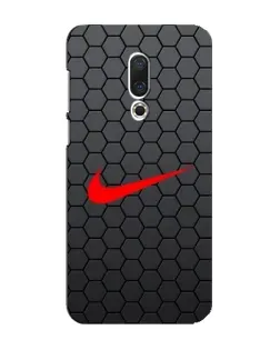 Чехол для Meizu 16 Plus с картинкой «Nike — карбоновая сетка»
