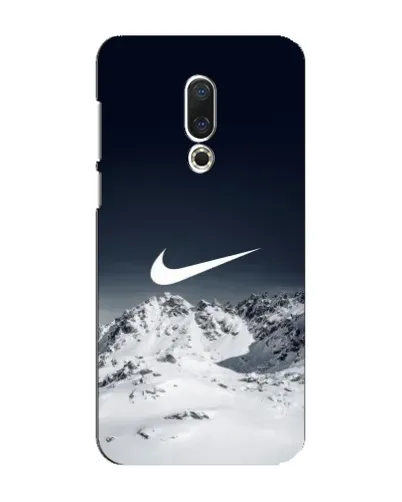 Чехол для Meizu 16 Plus с картинкой «Nike — зимние горы» Чехол для Meizu 16 Plus с картинкой «Nike — зимние горы»