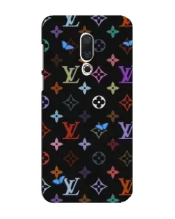 Чехол для Meizu 16 Plus с картинкой «Цветная монограмма LV»