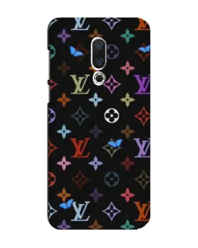 Чехол для Meizu 16 Plus с картинкой «Цветная монограмма LV»