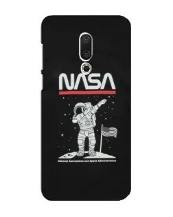 Чехол для Meizu 16 Plus с картинкой «NASA — шагаем по Луне»