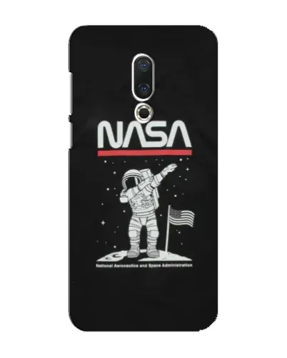 Чехол для Meizu 16 Plus с картинкой «NASA — шагаем по Луне»