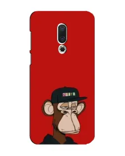 Чехол для Meizu 16 Plus с картинкой «Bored Ape — красный фон»
