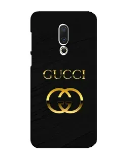 Чехол для Meizu 16 Plus с картинкой «Золотой логотип Gucci»