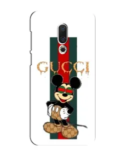 Чехол для Meizu 16 Plus с картинкой «Микки Маус Gucci — полосы»