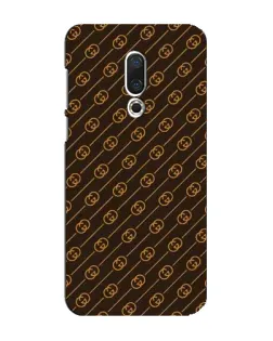 Чехол для Meizu 16 Plus с картинкой «Gucci — золотые диагонали»