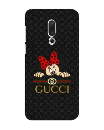 Чехол для Meizu 16 Plus с картинкой «Минни Маус Gucci — черный»