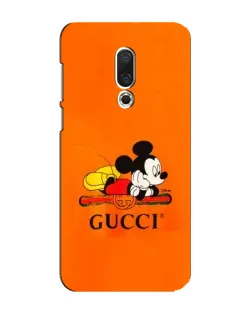 Чехол для Meizu 16 Plus с картинкой «Микки Маус Gucci — оранж»