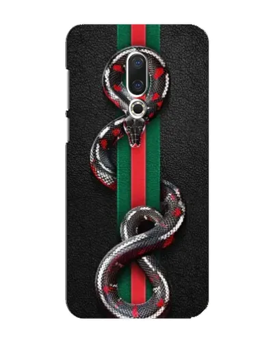 Чехол для Meizu 16 Plus с картинкой «Gucci — змея на полосе» Чехол для Meizu 16 Plus с картинкой «Gucci — змея на полосе»
