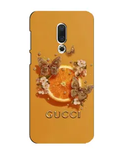 Чехол для Meizu 16 Plus с картинкой «Gucci — золотые бабочки»
