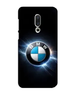 Чехол для Meizu 16 Plus с картинкой «BMW — неоновое сияние»