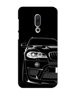Чехол для Meizu 16 Plus с картинкой «Темный силуэт BMW»