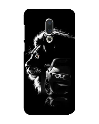 Чехол для Meizu 16 Plus с картинкой «BMW и лев» Чехол для Meizu 16 Plus с картинкой «BMW и лев»