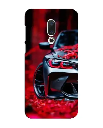 Чехол для Meizu 16 Plus с картинкой «Спортивная BMW и цветы» Чехол для Meizu 16 Plus с картинкой «Спортивная BMW и цветы»