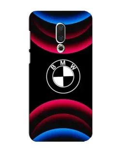 Чехол для Meizu 16 Plus с картинкой «Логотип BMW и неоновые дуги»