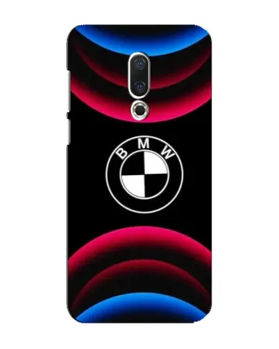 Чехол для Meizu 16 Plus с картинкой «Логотип BMW и неоновые дуги» Чехол для Meizu 16 Plus с картинкой «Логотип BMW и неоновые дуги»