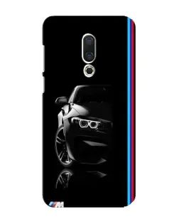 Чехол для Meizu 16 Plus с картинкой «Силуэт BMW в темноте»