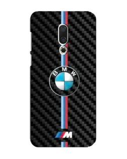 Чехол для Meizu 16 Plus с картинкой «Эмблема BMW и карбон»