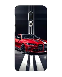 Чехол для Meizu 16 Plus с картинкой «Красная BMW на дороге»