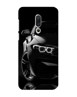 Чехол для Meizu 16 Plus с картинкой «Черная BMW — профиль»