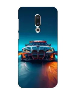 Чехол для Meizu 16 Plus с картинкой «BMW — огни неона»