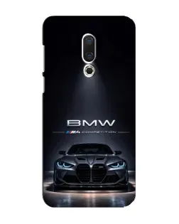 Чехол для Meizu 16 Plus с картинкой «BMW сквозь ночной город»