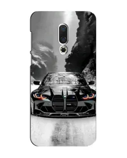 Чехол для Meizu 16 Plus с картинкой «BMW — акварельный дрифт»