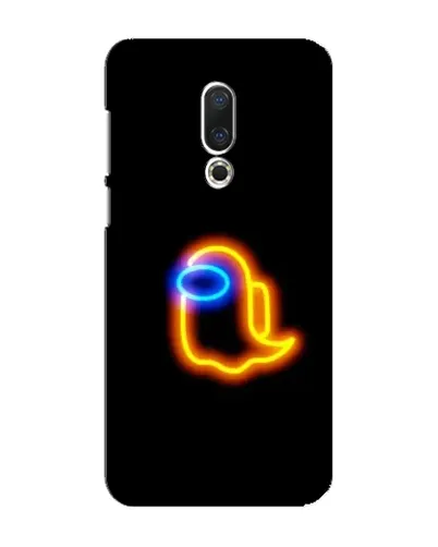 Чехол для Meizu 16 Plus с картинкой «Among Us неоновое сияние»