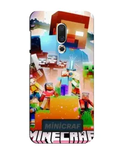 Чохол для Meizu 16 Plus з картинкою «Minecraft герої гри»
