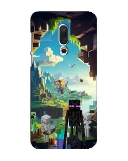 Чохол для Meizu 16 Plus з картинкою «Ендермен у лісі»