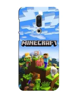 Чохол для Meizu 16 Plus з картинкою «Minecraft класичний світ»