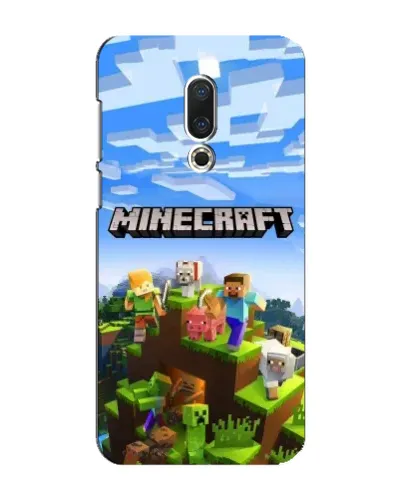 Чохол для Meizu 16 Plus з картинкою «Minecraft класичний світ»