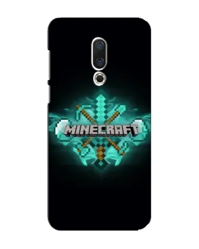 Чохол для Meizu 16 Plus з картинкою «Minecraft Diamond лого»