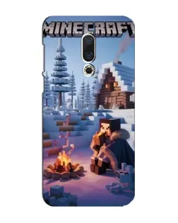Чохол для Meizu 16 Plus з картинкою «Зимовий Minecraft»