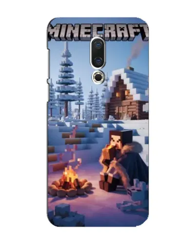 Чохол для Meizu 16 Plus з картинкою «Зимовий Minecraft»