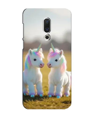 Чехол для Meizu 16 Plus с картинкой «Пара единорогов»