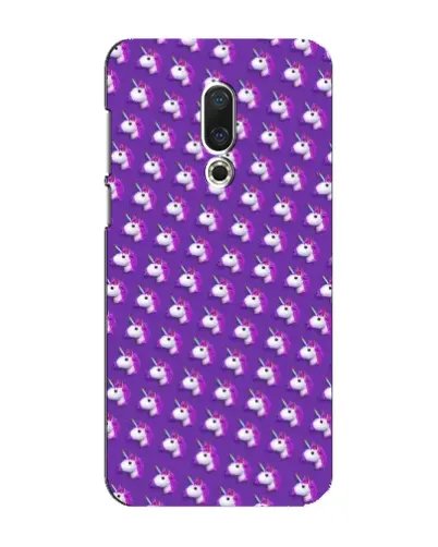 Чехол для Meizu 16 Plus с картинкой «Единороги на фиолетовом»