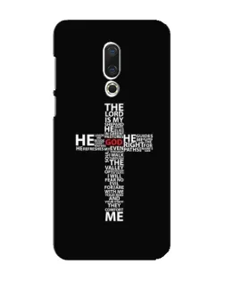 Чехол для Meizu 16 Plus с картинкой «Текстовый крест» Чехол для Meizu 16 Plus с картинкой «Текстовый крест»