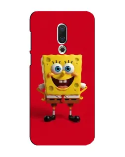 Чохол для Meizu 16 Plus з картинкою «Спанч Боб на червоному»