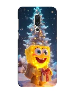 Чохол для Meizu 16 Plus з картинкою «Різдвяний Спанч Боб»
